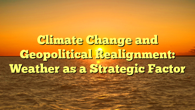 Climate Change and Geopolitical Realignment: Weather as a Strategic Factor